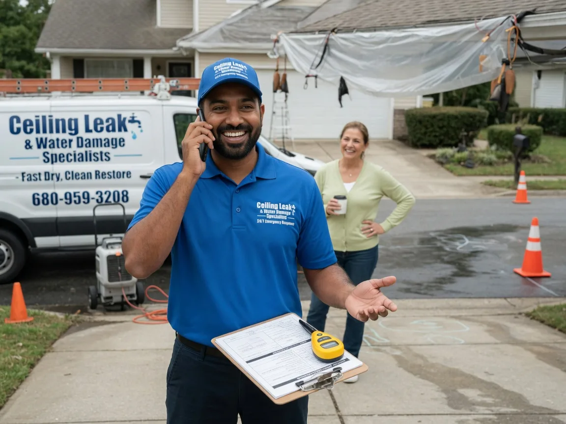 Ceiling Leak Cleanup Angleton, TX FAQs